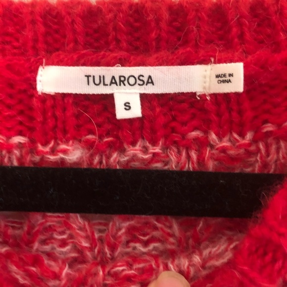 Tularosa Size Sm multi color bell sleeve sweater - Picture 2 of 5